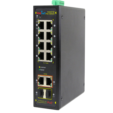 Industrial POE Switches HW-S5300-HI-8P2E2F