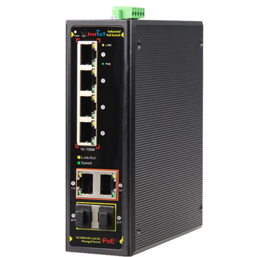 Industrial POE Switches HW-S5300-HI-4P2E2F-L2